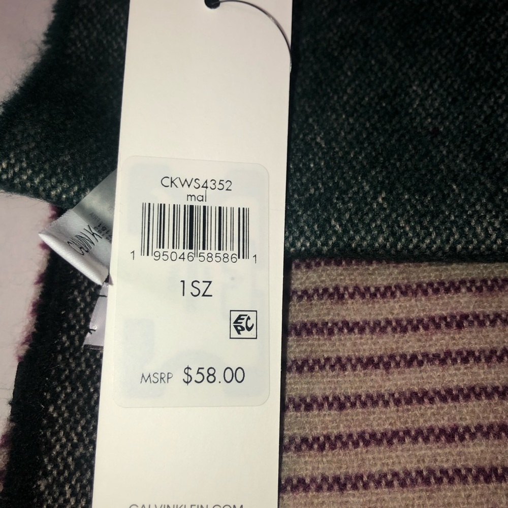 CK multi color scarf